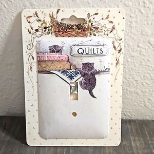 Vintage 1995 Light Switch Cover Plate Of Cats. NWOT